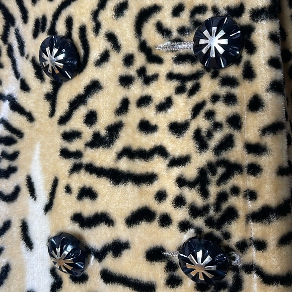 Vintage 60s Animal Print Fur Coat - Picture 3 of 17